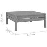 vidaXL 3-Piece Lounge Set Solid Pine Wood