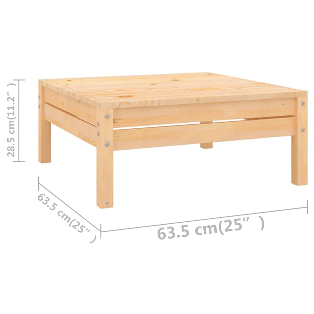 vidaXL 5-delige Loungeset massief grenenhout wit