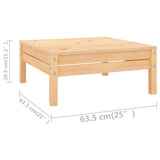 vidaXL 5-delige Loungeset massief grenenhout wit