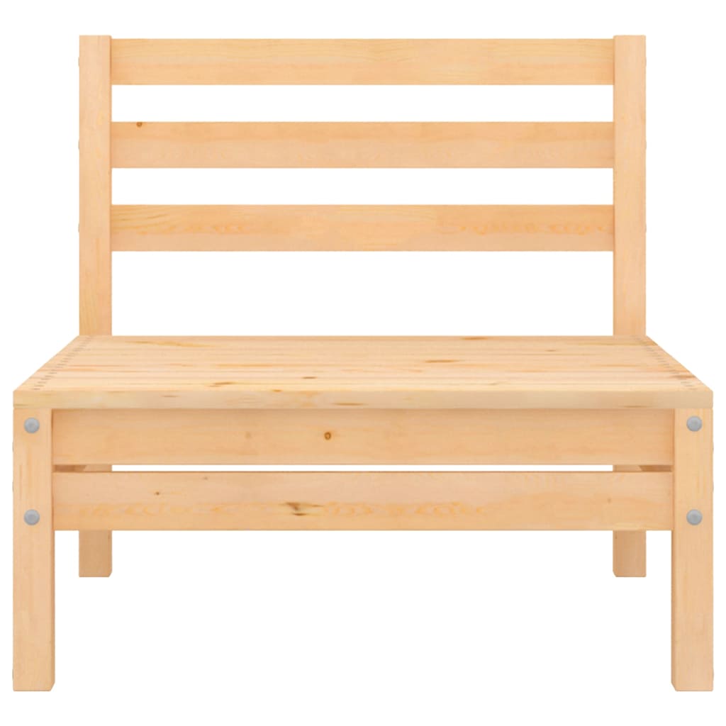 vidaXL 5-delige Loungeset massief grenenhout wit