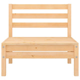 vidaXL 5-delige Loungeset massief grenenhout wit