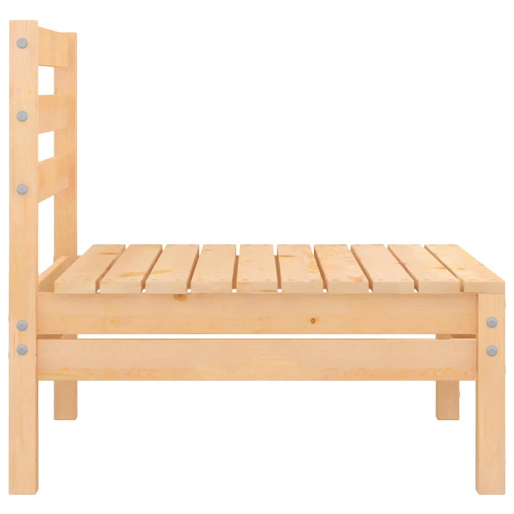 vidaXL 5-delige Loungeset massief grenenhout wit