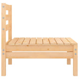 vidaXL 5-delige Loungeset massief grenenhout wit