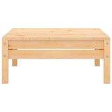 vidaXL 5-delige Loungeset massief grenenhout wit