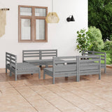 vidaXL 8-Piece Lounge Set Solid Pine Wood