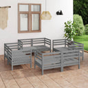 vidaXL 8-delige Loungeset massief grenenhout
