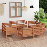 vidaXL 8-Piece Lounge Set Solid Pine Wood