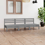 vidaXL 3-delige Loungeset massief grenenhout