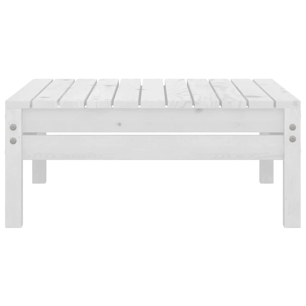 vidaXL 4-delige Loungeset massief grenenhout wit