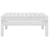 vidaXL 4-delige Loungeset massief grenenhout wit