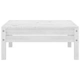 vidaXL 4-delige Loungeset massief grenenhout wit