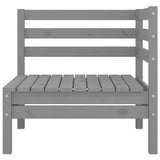 vidaXL 3-delige Loungeset massief grenenhout wit