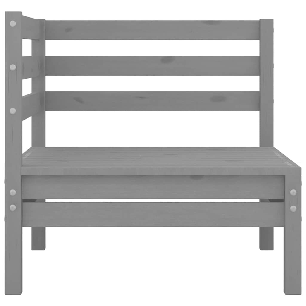 vidaXL 3-delige Loungeset massief grenenhout wit