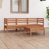 vidaXL 4-delige Loungeset massief grenenhout