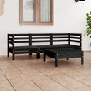 vidaXL 4-delige Loungeset massief grenenhout