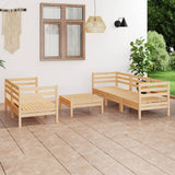 vidaXL 6-Piece Lounge Set Solid Pine Wood