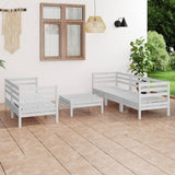 vidaXL 6-Piece Lounge Set Solid Pine Wood