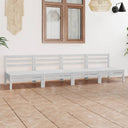 vidaXL 4-delige Loungeset massief grenenhout