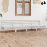 vidaXL 4-Piece Solid Pine Wood Lounge Set