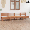 vidaXL 4-delige Loungeset massief grenenhout