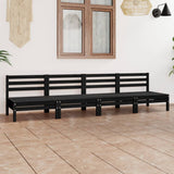 vidaXL 4-Piece Solid Pine Wood Lounge Set