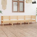 vidaXL 4-delige Loungeset massief grenenhout