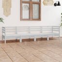 vidaXL 4-delige Loungeset massief grenenhout