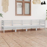 vidaXL 4-Piece Solid Pine Wood Lounge Set