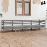 vidaXL 4-Piece Solid Pine Wood Lounge Set