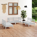 vidaXL 6-delige Loungeset massief grenenhout