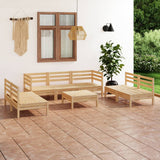 vidaXL 8-Piece Lounge Set Solid Pine Wood