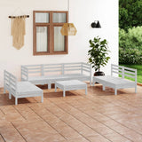vidaXL 8-Piece Lounge Set Solid Pine Wood