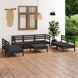 vidaXL 8-Piece Lounge Set Solid Pine Wood