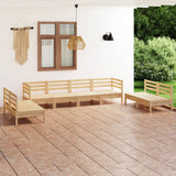 vidaXL 8-Piece Lounge Set Solid Pine Wood