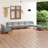 vidaXL 8-Piece Lounge Set Solid Pine Wood