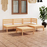vidaXL 5-Piece Lounge Set Solid Pine Wood