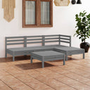 vidaXL 5-delige Loungeset massief grenenhout