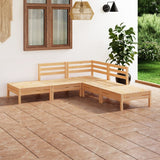 vidaXL 5-Piece Lounge Set Solid Pine Wood