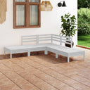 vidaXL 5-delige Loungeset massief grenenhout