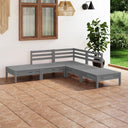 vidaXL 5-delige Loungeset massief grenenhout