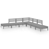 vidaXL 7-delige Loungeset massief grenenhout