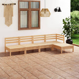vidaXL 5-Piece Lounge Set Solid Pine Wood