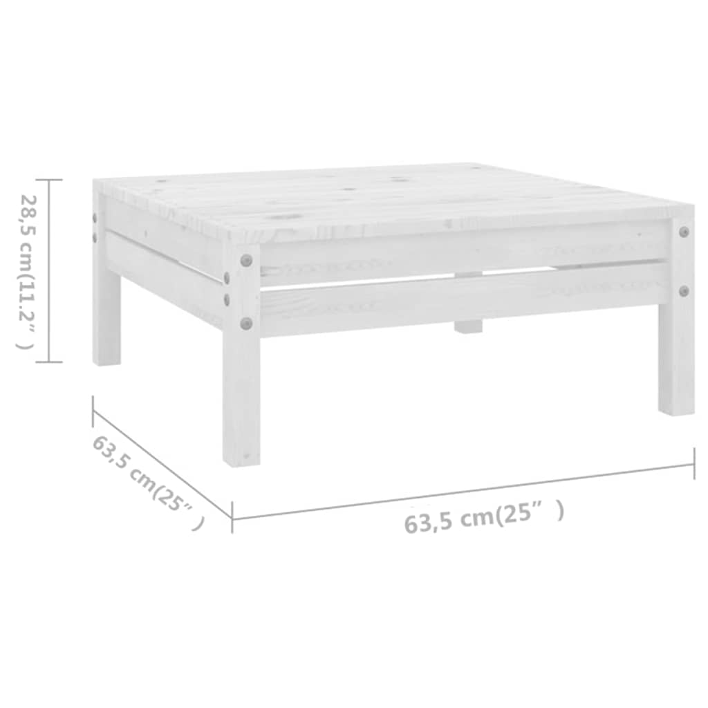 vidaXL 6-delige Loungeset massief grenenhout grijs