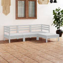 vidaXL 4-delige Loungeset massief grenenhout
