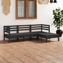 vidaXL 4-delige Loungeset massief grenenhout