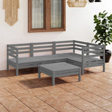 vidaXL 5-Piece Lounge Set Solid Pine Wood
