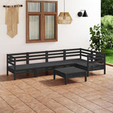 vidaXL 6-delige Loungeset massief grenenhout