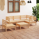 vidaXL 6-delige Loungeset massief grenenhout