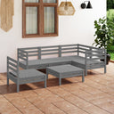 vidaXL 6-delige Loungeset massief grenenhout