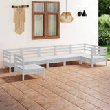 vidaXL 7-Piece Lounge Set Solid Pine Wood